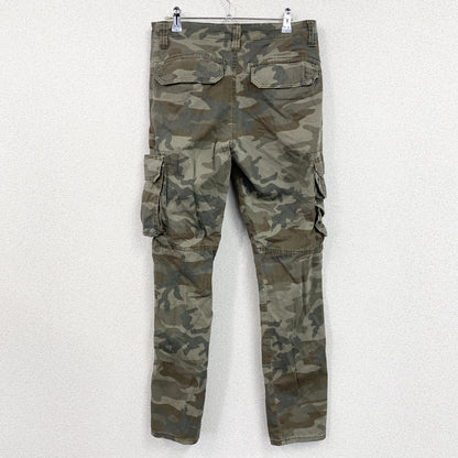 Wrangler　ラングラー　カーゴパンツ　ジップフライ　迷彩　カモフラ　カーキ　30サイズ