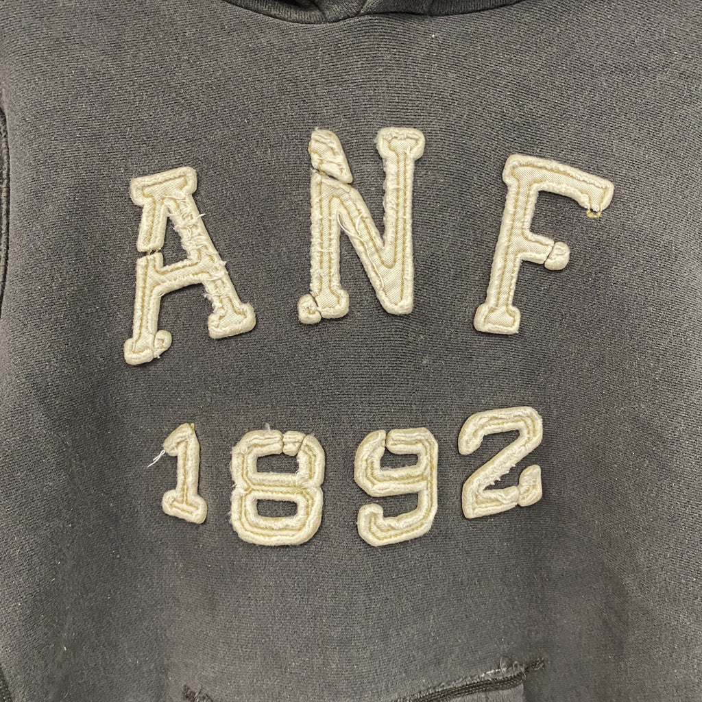 90s　Abercrombie&Fitch　アバクロンビー&フィッチ　スウェットパーカー/フーディー　ブラック　Sサイズ