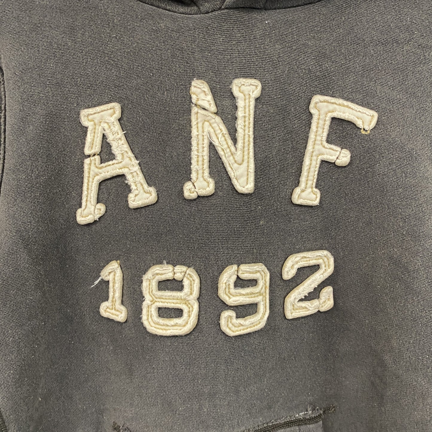 90s　Abercrombie&Fitch　アバクロンビー&フィッチ　スウェットパーカー/フーディー　ブラック　Sサイズ