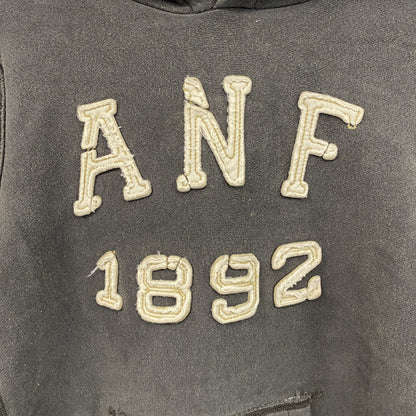 90s　Abercrombie&Fitch　アバクロンビー&フィッチ　スウェットパーカー/フーディー　ブラック　Sサイズ