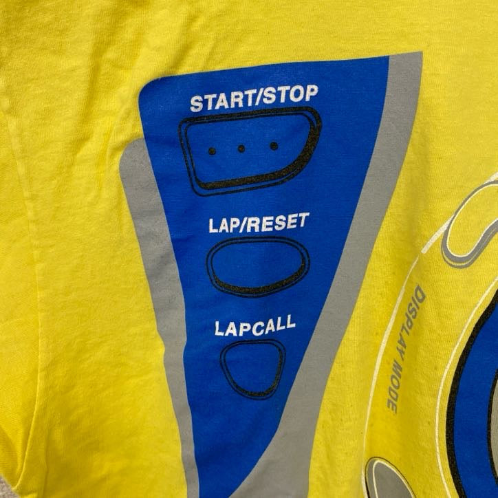 古着 used　90s　SONY　ソニー　半袖プリントTシャツ　USA製　ウォークマン　シングルステッチ　黄　イエロー　XLサイズ