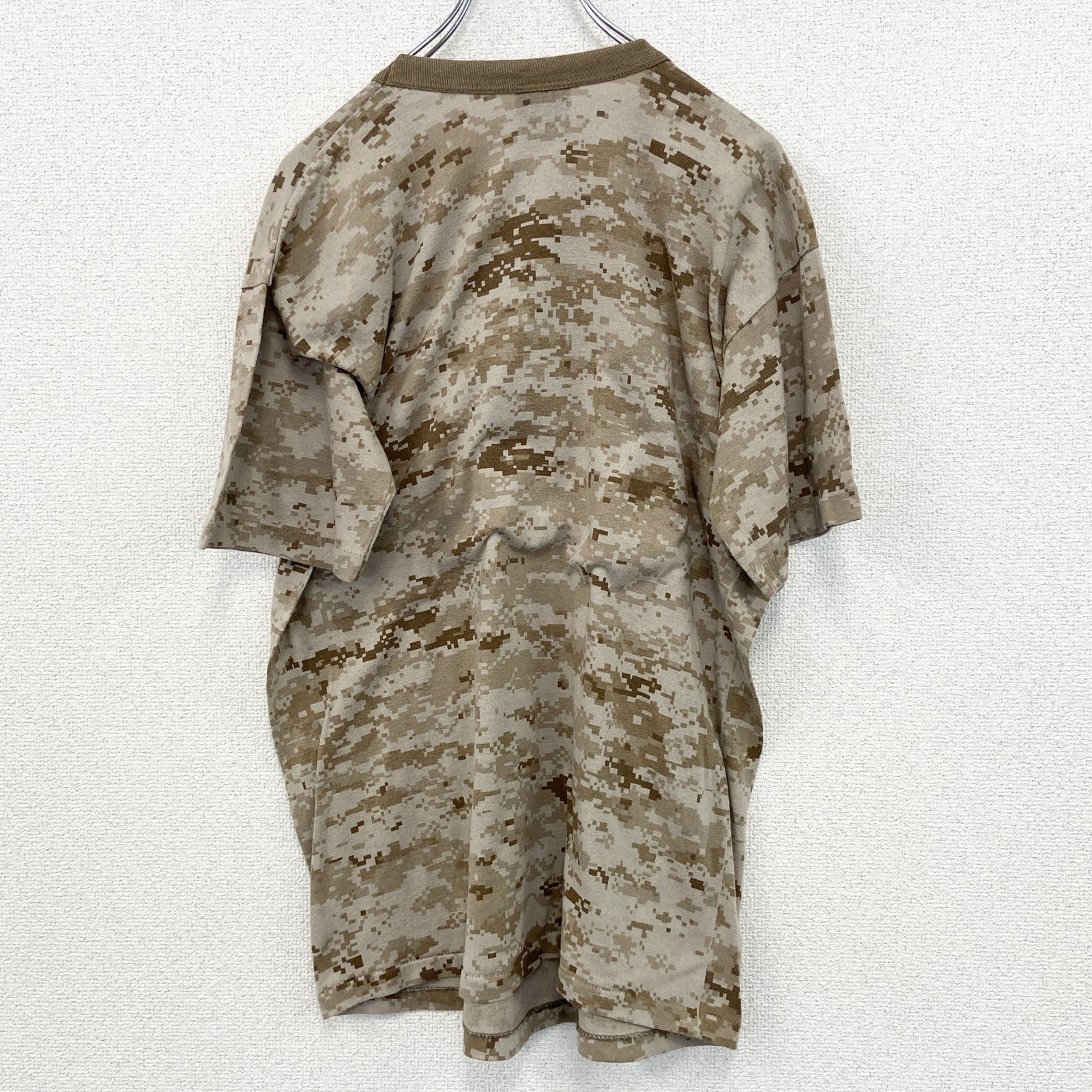 古着 used　Tee Swing　半袖総柄プリントTシャツ　カモ柄　シングルステッチ　80s　クルーネック　レトロ　XLサイズ