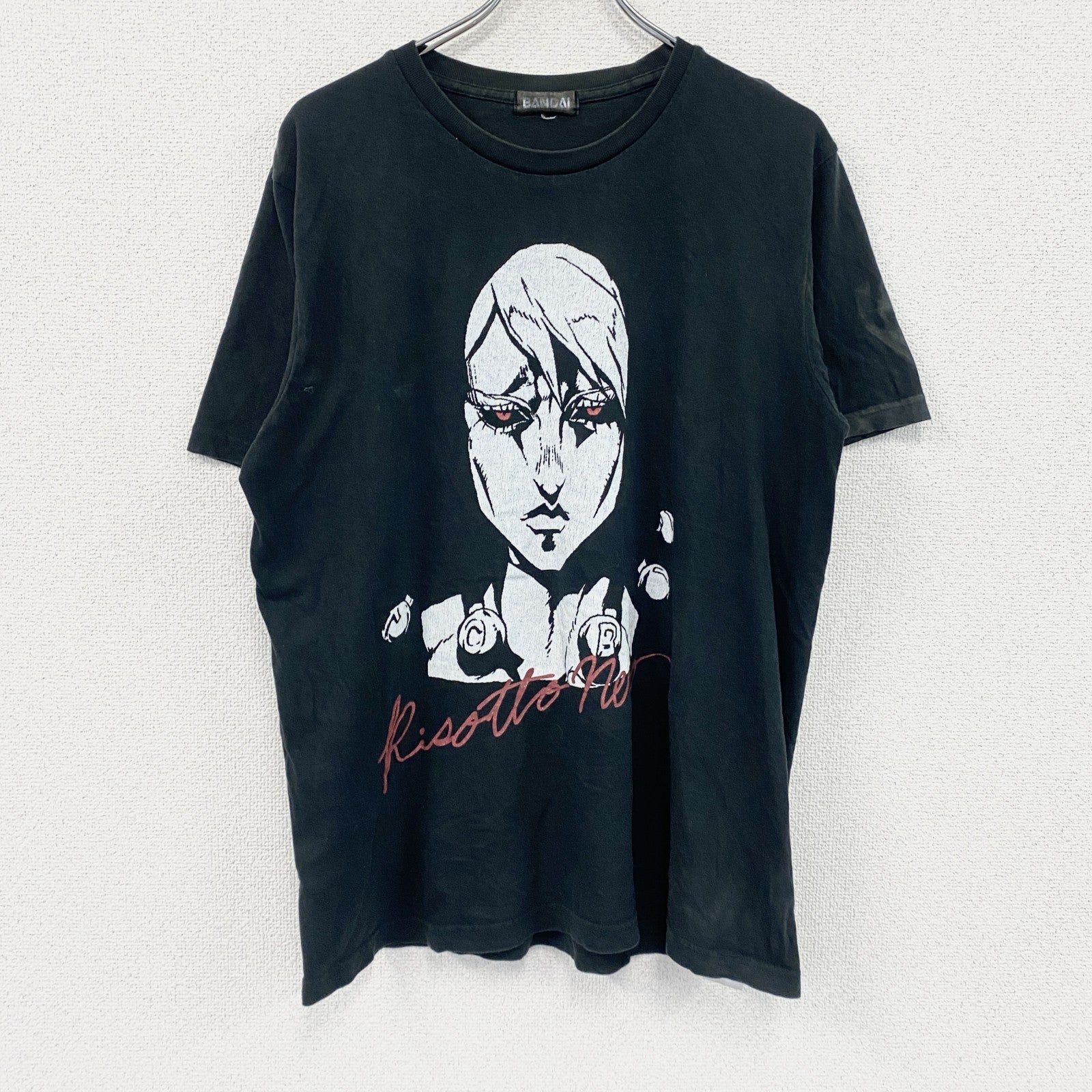 BANDAI　バンダイ　JOJO　ジョジョの奇妙な冒険　半袖プリントTシャツ　黒　ブラック　Lサイズ