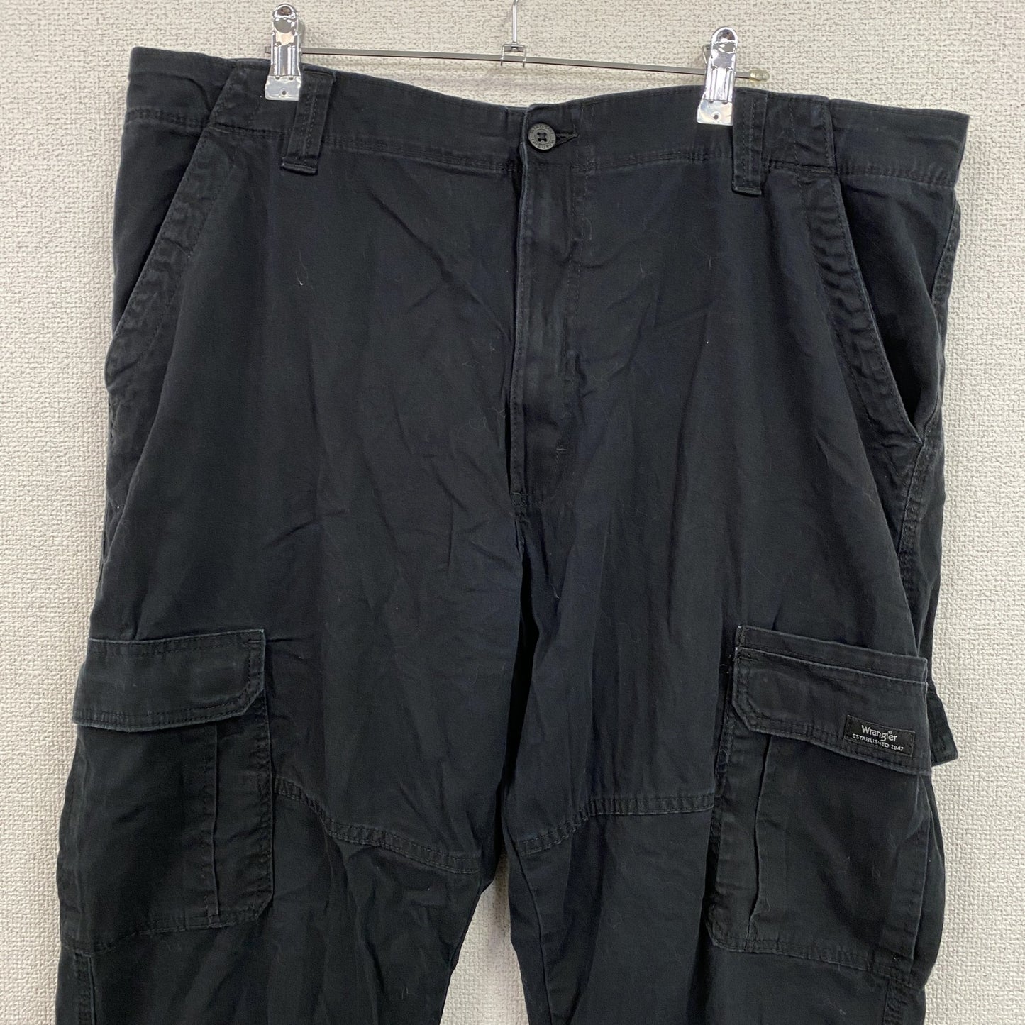 Wrangler　ラングラー　カーゴパンツ　ワークパンツ　ジップフライ　黒　ブラック　40サイズ