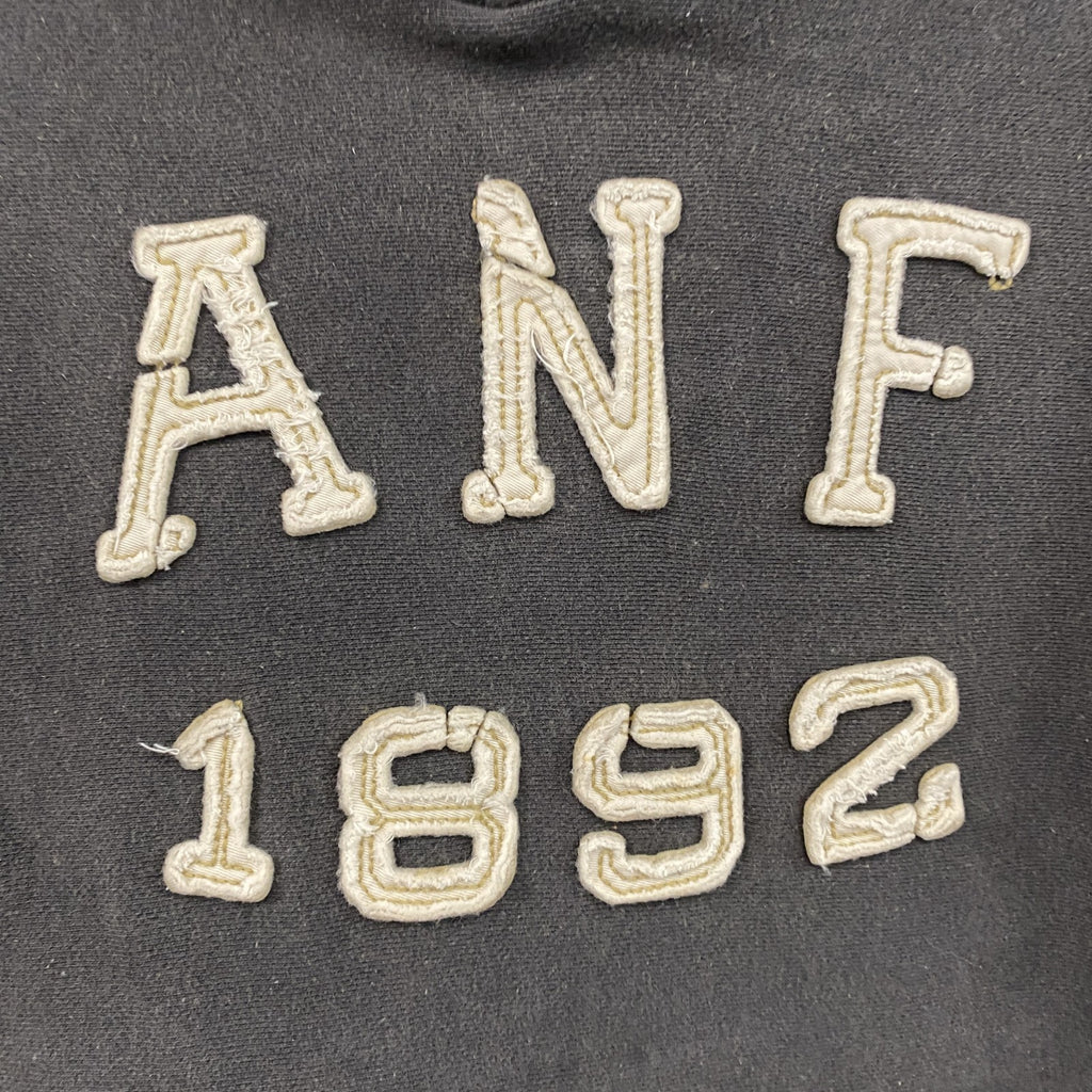 90s　Abercrombie&Fitch　アバクロンビー&フィッチ　スウェットパーカー/フーディー　ブラック　Sサイズ