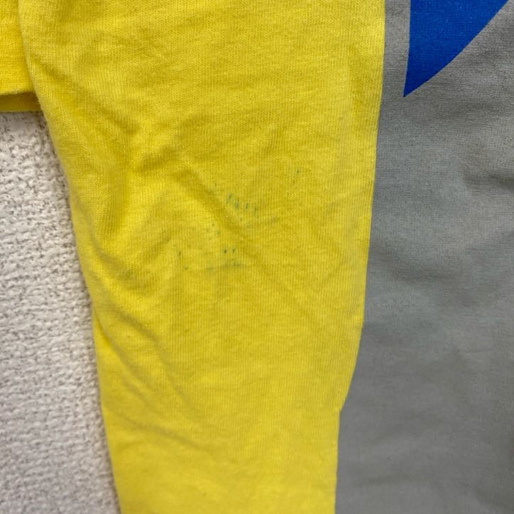 古着 used　90s　SONY　ソニー　半袖プリントTシャツ　USA製　ウォークマン　シングルステッチ　黄　イエロー　XLサイズ