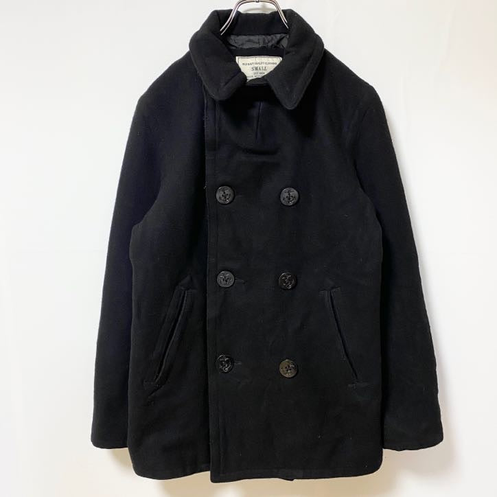 古着 used　OLD NAVY オールドネイビー　長袖ウールピーコート　アウター　ジャケット　黒　ブラック　フォーマル　Sサイズ