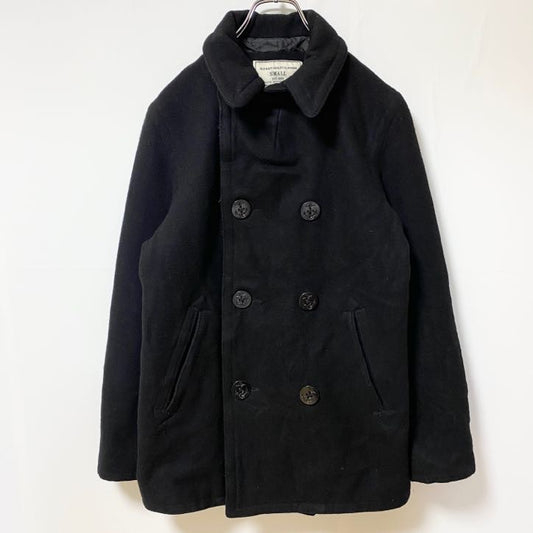 古着 used　OLD NAVY オールドネイビー　長袖ウールピーコート　アウター　ジャケット　黒　ブラック　フォーマル　Sサイズ