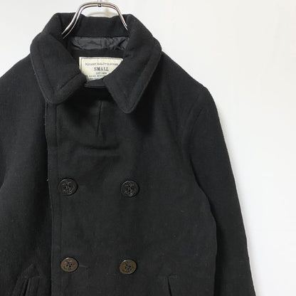古着 used　OLD NAVY オールドネイビー　長袖ウールピーコート　アウター　ジャケット　黒　ブラック　フォーマル　Sサイズ