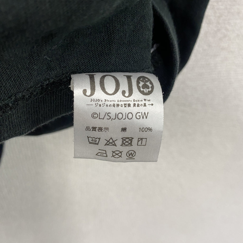 BANDAI　バンダイ　JOJO　ジョジョの奇妙な冒険　暗殺チーム　リゾット　半袖プリントアニメTシャツ　キャラクター　黒　ブラック　Lサイズ