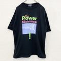 90s　ALL Sport　半袖プリントTシャツ　US製　ヴィンテージ　シングルステッチ　黒　Lサイズ