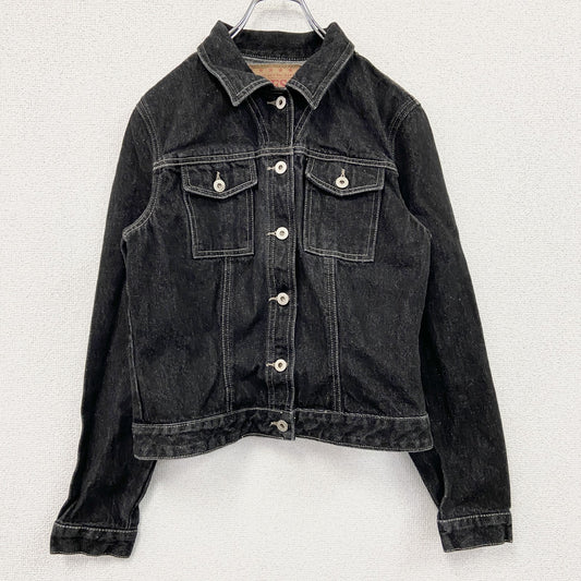90s　GUESS　ゲス　デニムジャケット/Gジャン　ヴィンテージ　黒　ブラック　XLサイズ