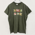 STRANGEA THE HELLENIC BRAND　半袖プリントTシャツ　スポーツ　カーキ　クルーネック　Mサイズ