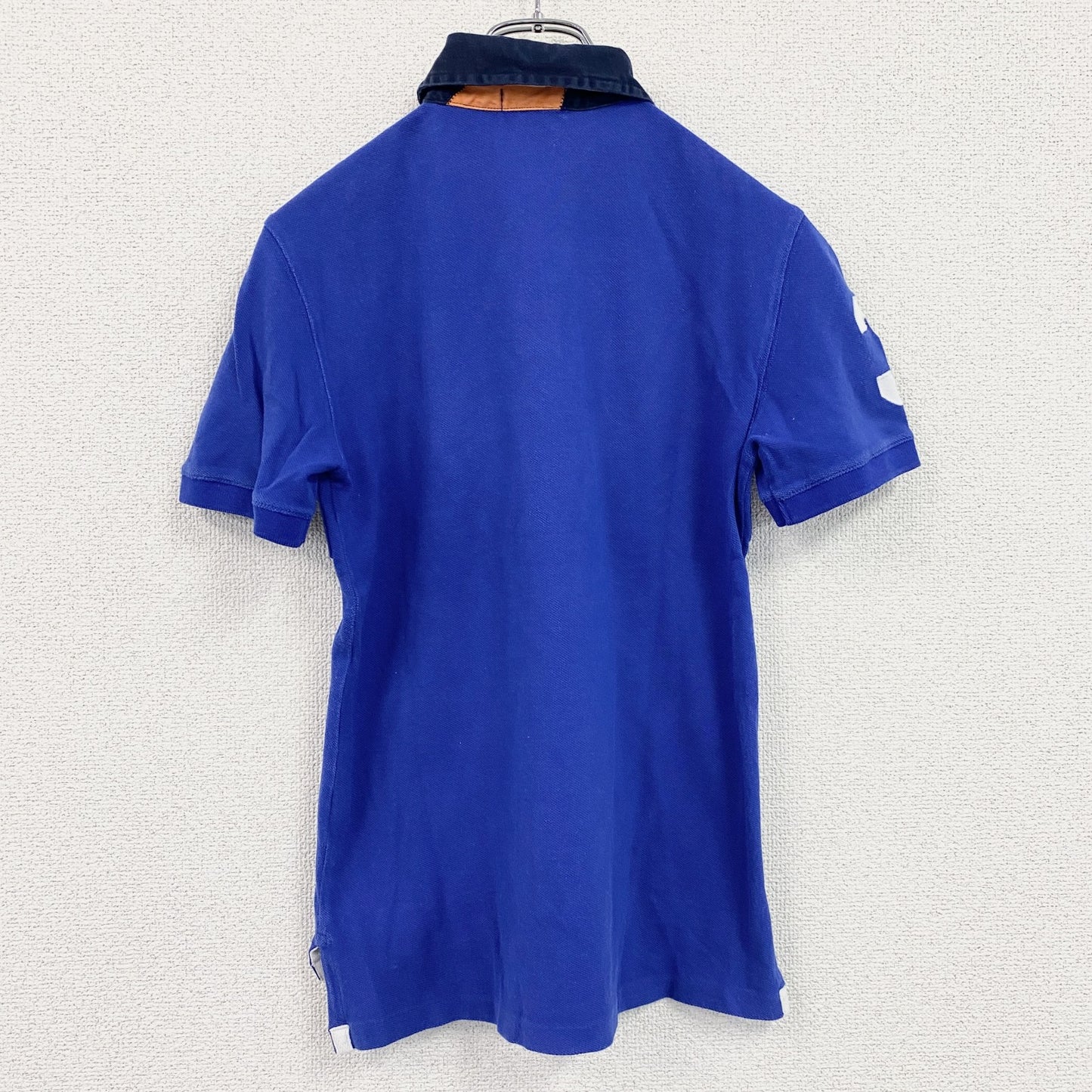 Polo by Ralph Lauren　ラルフローレン　半袖ポロシャツ　刺繡ロゴ　青　ブルー　Mサイズ