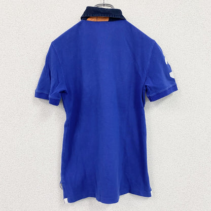 Polo by Ralph Lauren　ラルフローレン　半袖ポロシャツ　刺繡ロゴ　青　ブルー　Mサイズ