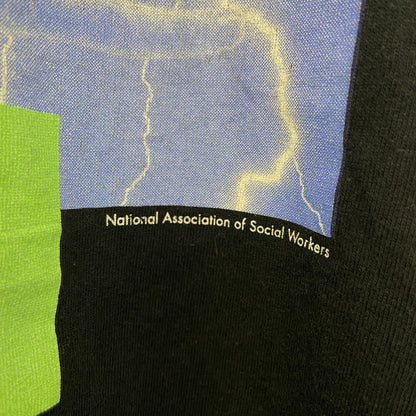 90s　ALL Sport　半袖プリントTシャツ　US製　ヴィンテージ　シングルステッチ　黒　Lサイズ