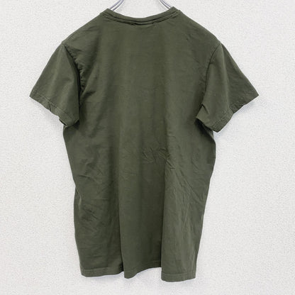 STRANGEA THE HELLENIC BRAND　半袖プリントTシャツ　スポーツ　カーキ　クルーネック　Mサイズ