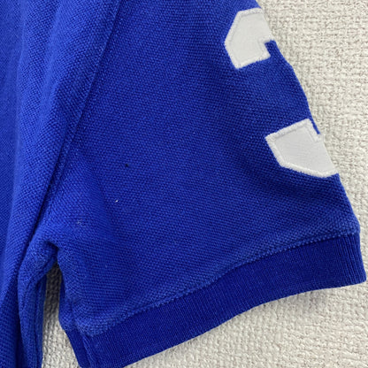 Polo by Ralph Lauren　ラルフローレン　半袖ポロシャツ　刺繡ロゴ　青　ブルー　Mサイズ