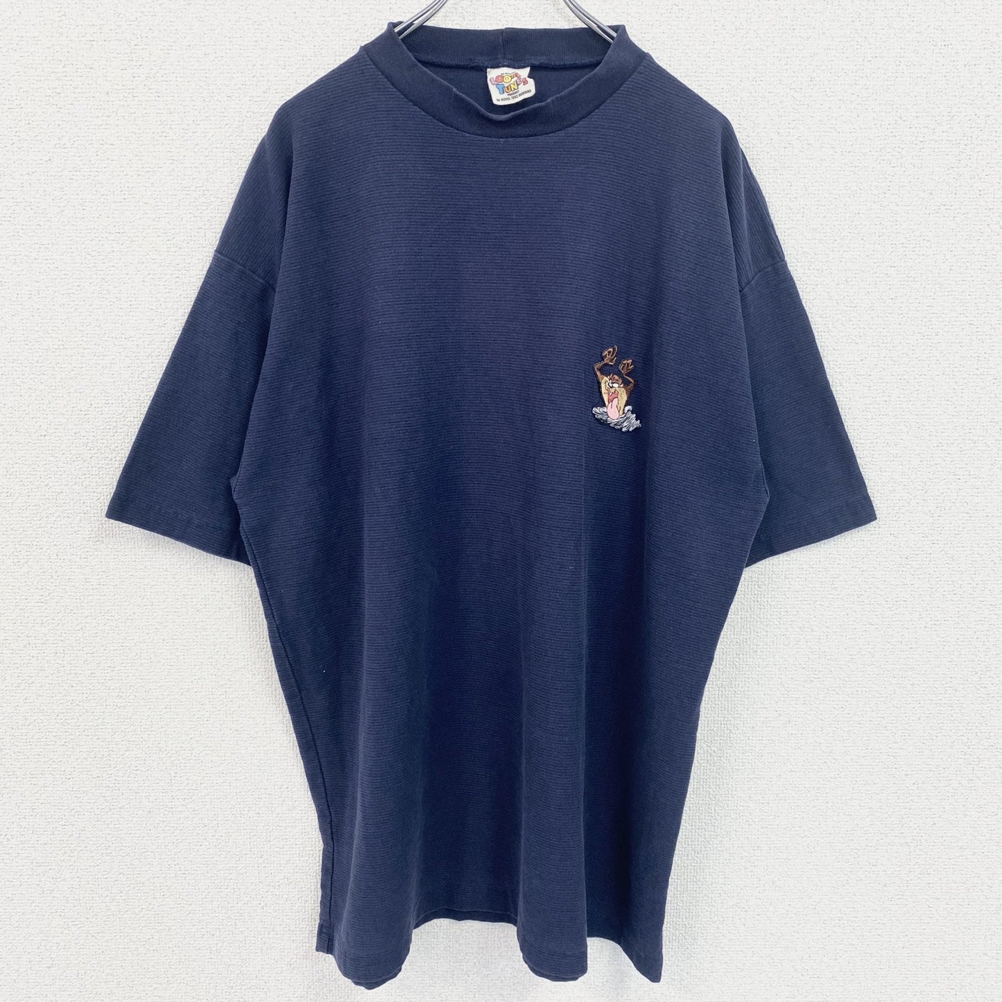 古着 used　90s　LOONY TUNES　ルーニー・テューンズ　半袖ワンポイントTシャツ　刺繍　タズマニアンデビル　