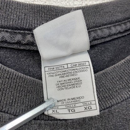 00s　ALSTYLE　AC/DC　エーシー・ディーシー　半袖Tシャツ　バンドT　フェード　黒　ブラック　XLサイズ