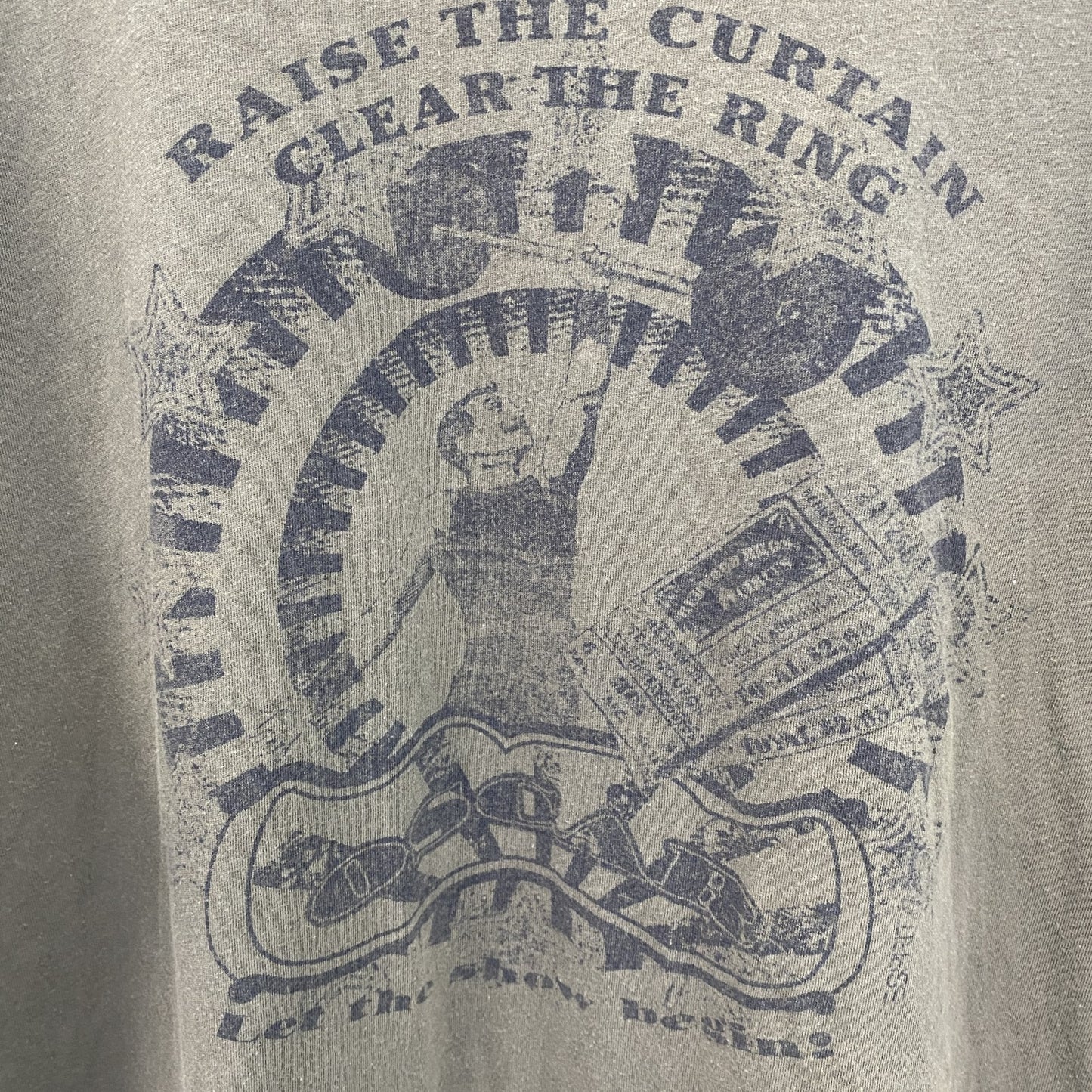 古着 used　半袖プリントTシャツ　オスカー　OSCAR　チャコールグレー　クルーネック　レトロデザイン　XLサイズ