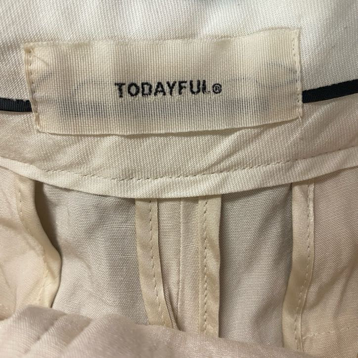 TODAYFUL　トゥデイフル　ハーフパンツ/ショートパンツ　白　ホワイト　アイボリー　38サイズ