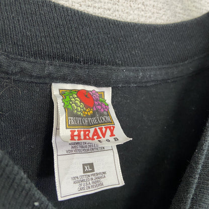 古着 used　FRUIT OF THE LOOM　半袖プリントTシャツ　ボルチモア　90s　黒　クルーネック　XLサイズ