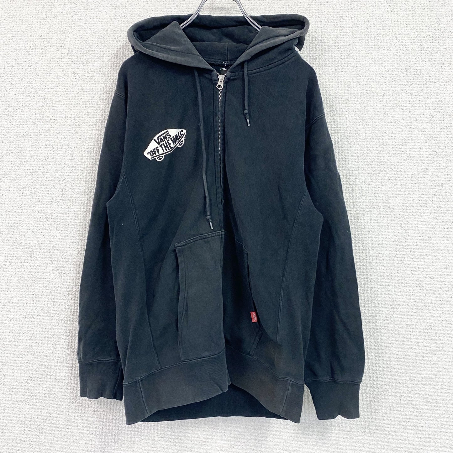 VANS　バンズ　フルジップパーカー/フーディー　黒　ブラック　Lサイズ