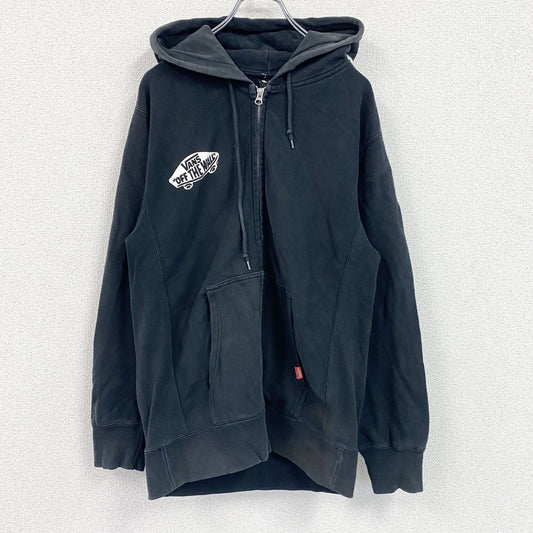 VANS　バンズ　フルジップパーカー/フーディー　黒　ブラック　Lサイズ