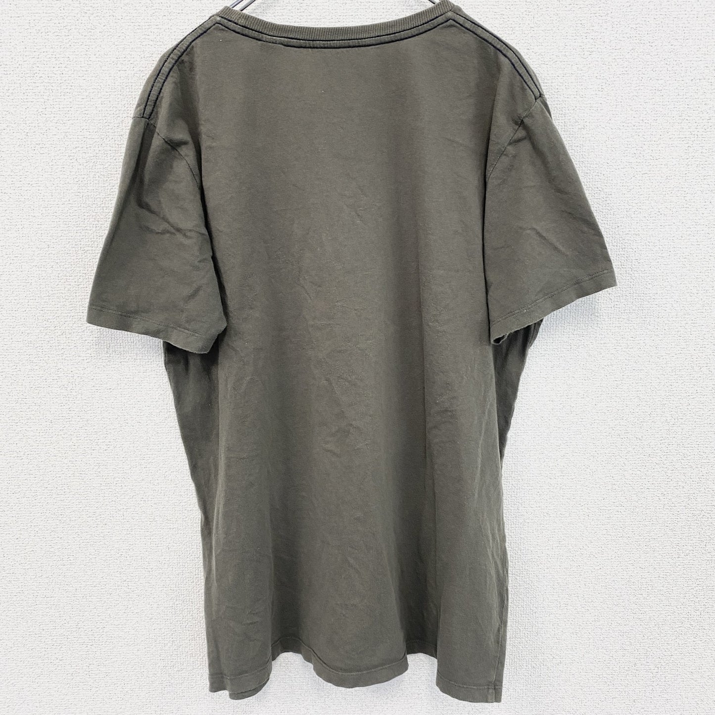古着 used　半袖プリントTシャツ　オスカー　OSCAR　チャコールグレー　クルーネック　レトロデザイン　XLサイズ