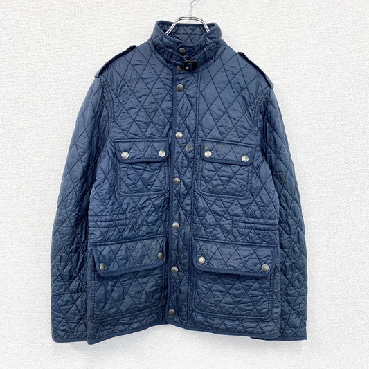 BURBERRY BRIT　バーバリーブリット　キルティングジャケット　ノバチェック柄ライナー　紺　ネイビー