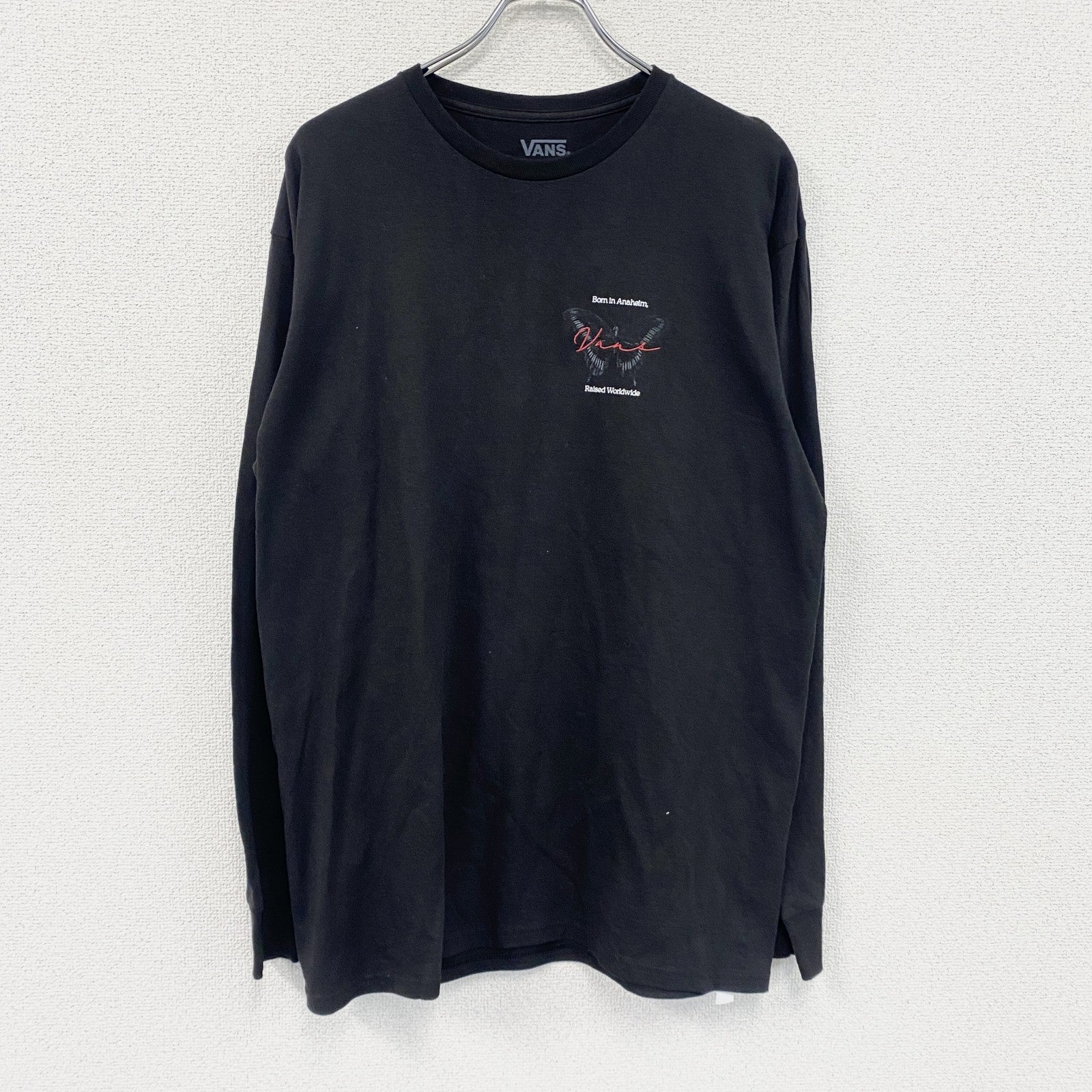 VANS　バンズ　長袖Tシャツ/ロンT　黒　ブラック　Lサイズ