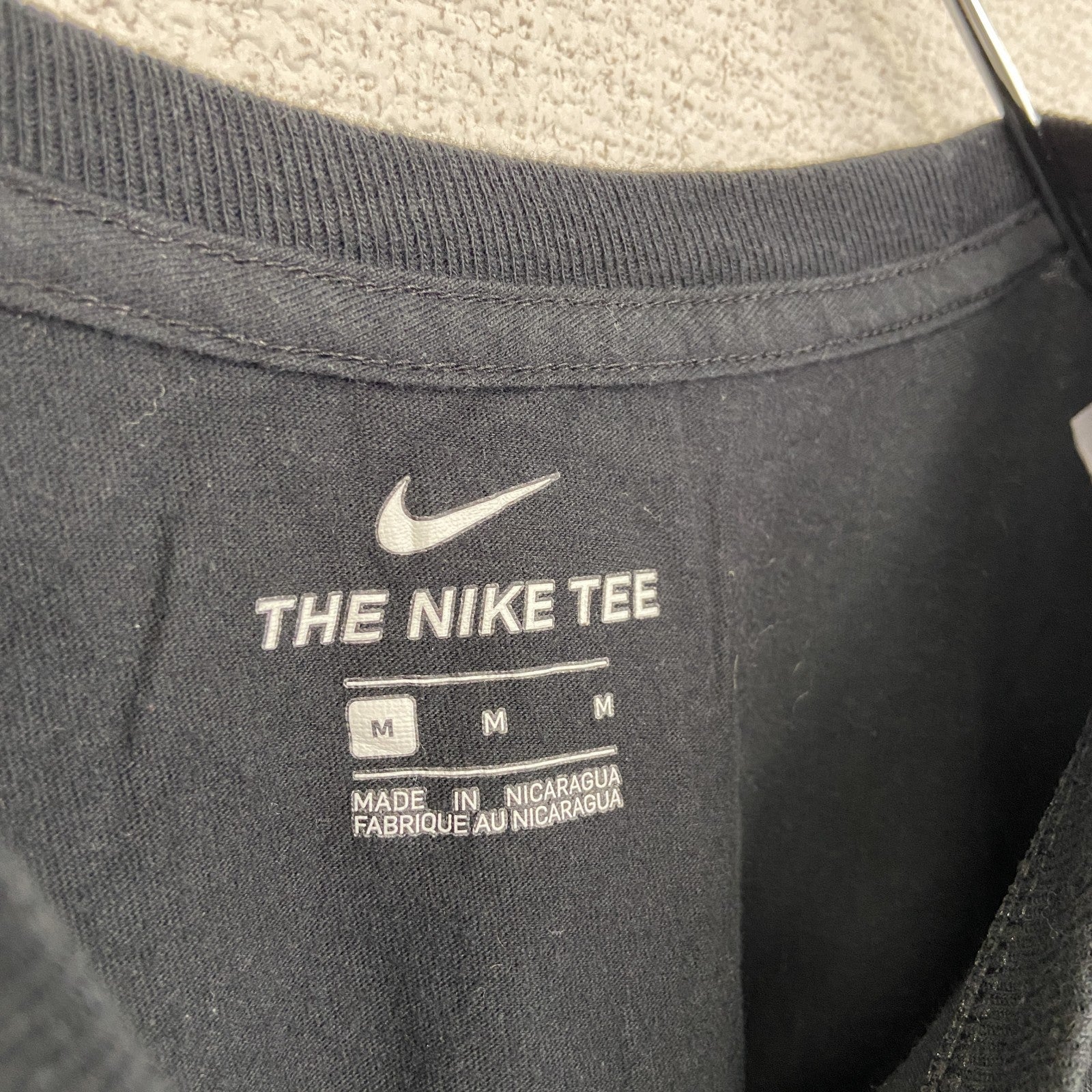 NIKE ナイキ　半袖プリントTシャツ　MELD　スウッシュロゴ　カジュアル　黒　クルーネック　XLサイズ