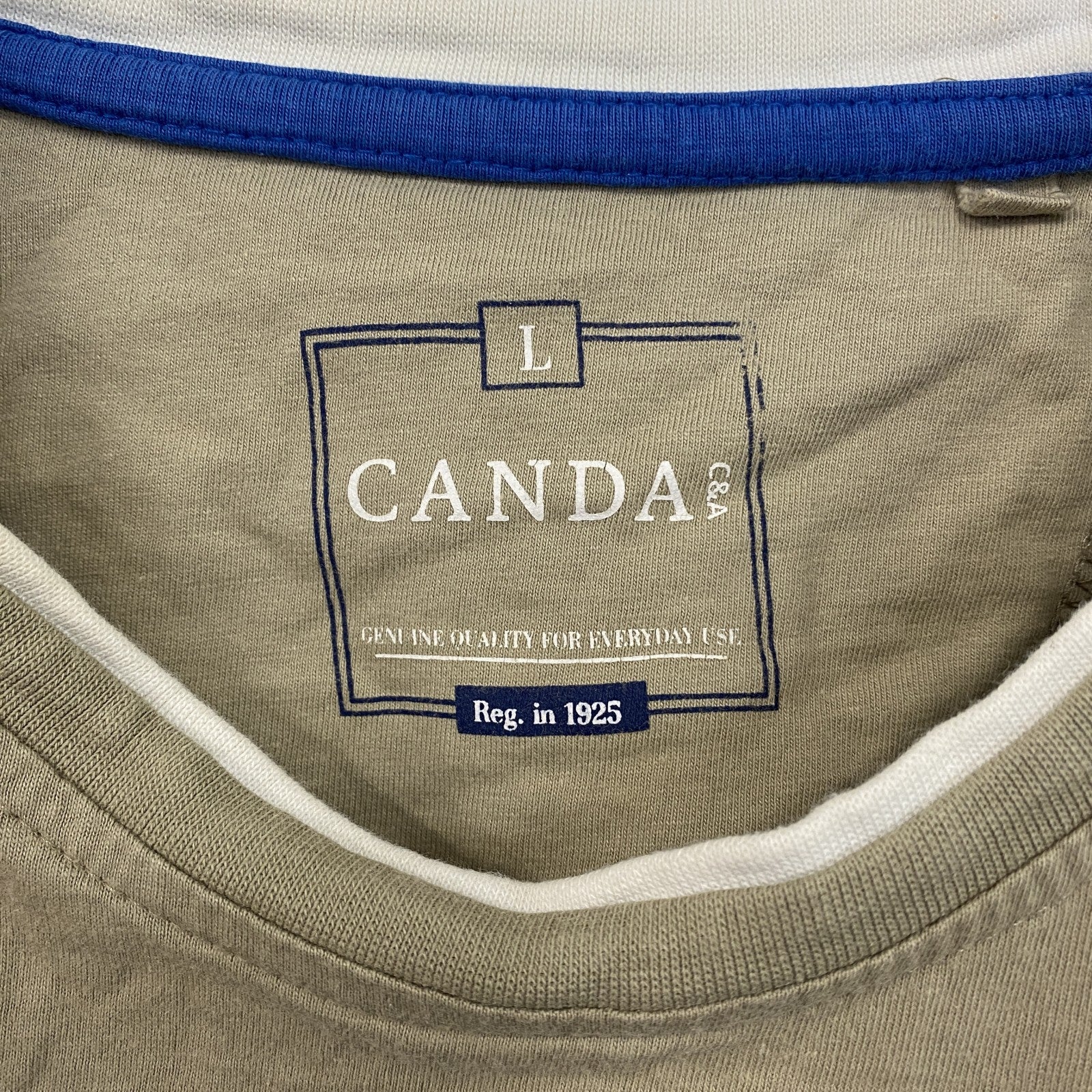 古着 used　半袖プリントTシャツ　カヌー　ボート　ローイング　ベージュ　クルーネック　レトロデザイン　Lサイズ