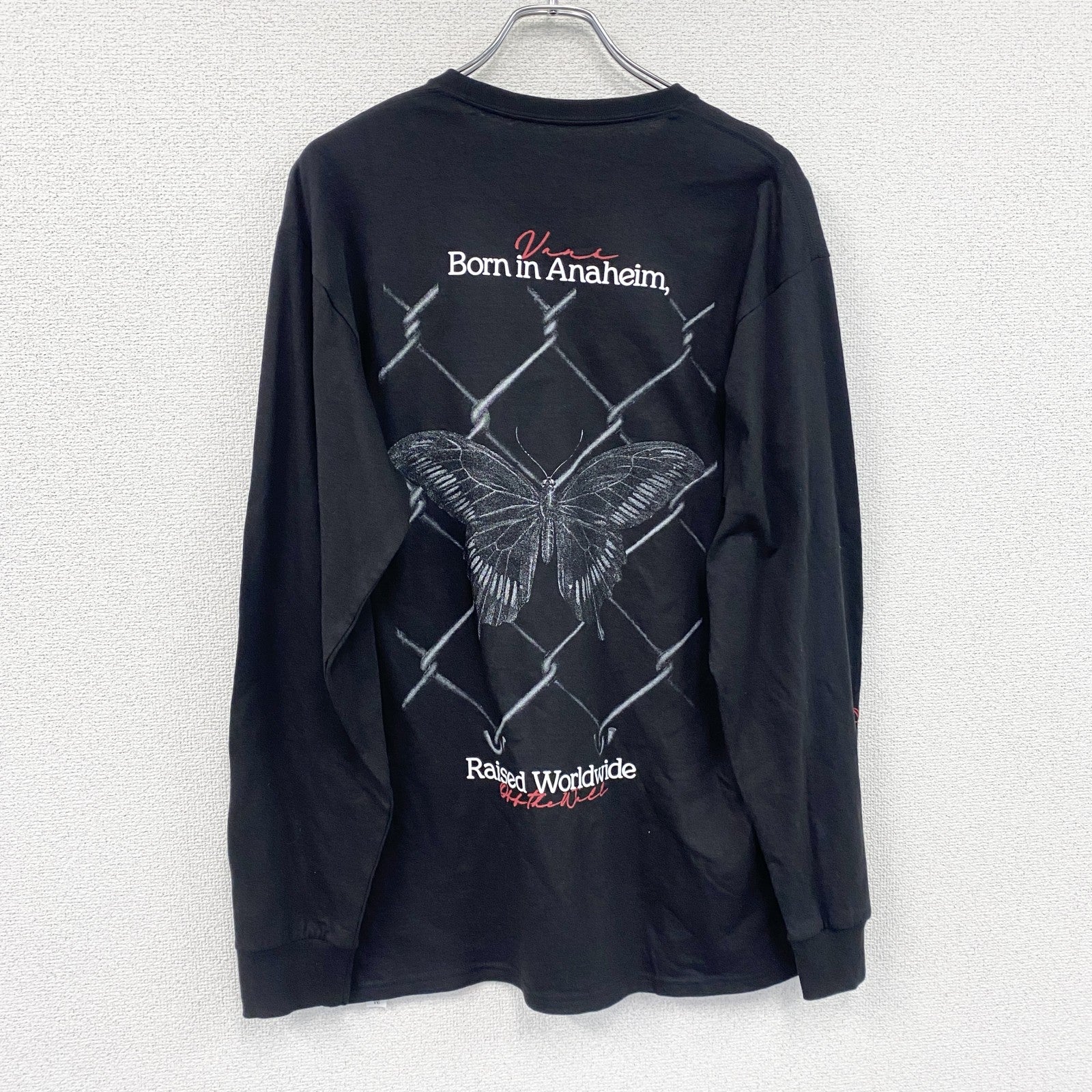 VANS　バンズ　長袖Tシャツ/ロンT　黒　ブラック　Lサイズ