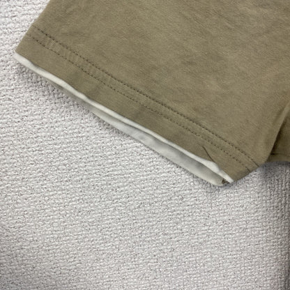 古着 used　半袖プリントTシャツ　カヌー　ボート　ローイング　ベージュ　クルーネック　レトロデザイン　Lサイズ