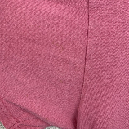 古着 used　Simply Southern　半袖アニマル柄プリントTシャツ　ワンポイント　ピンク　リス　レトロ　Ｌサイズ