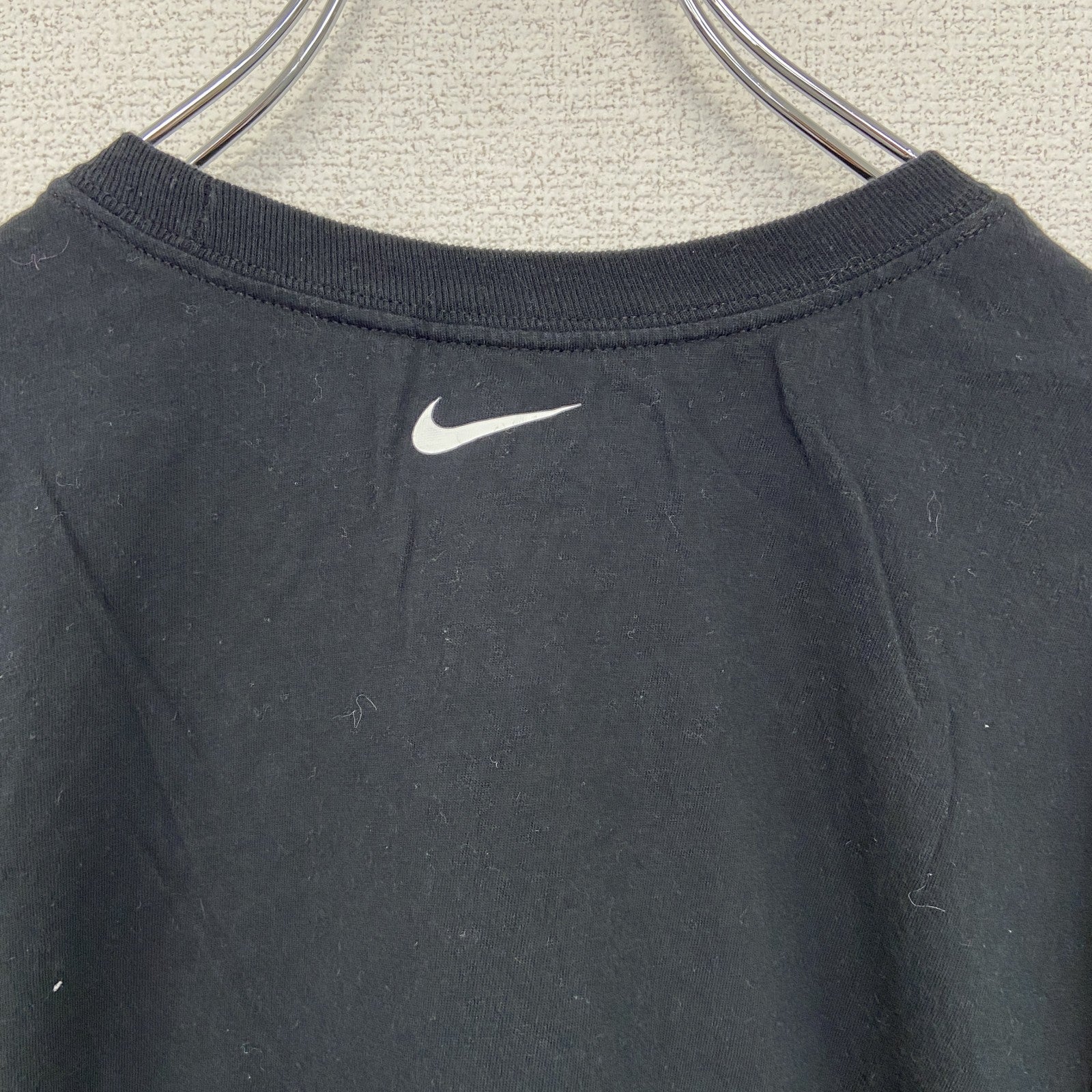 NIKE ナイキ　半袖プリントTシャツ　MELD　スウッシュロゴ　カジュアル　黒　クルーネック　XLサイズ