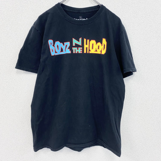 古着 used　半袖プリントTシャツ　ボーイズンザフッド　アイスキューブ　黒　ブラック　クルーネック　レトロデザイン　Lサイズ