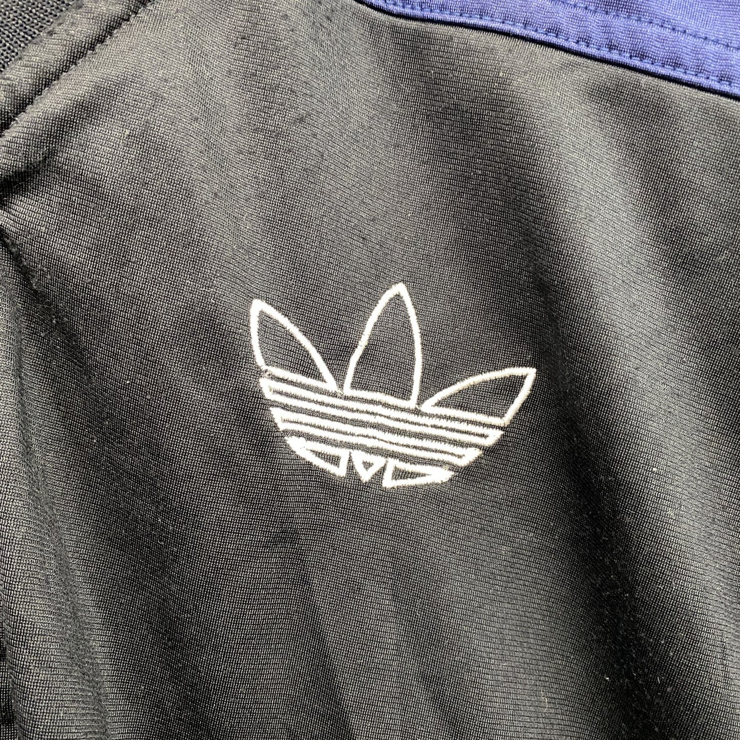 90s　adidas　アディダス　トラックジャケット/ジャージ　ヴィンテージ　黒　ブラック　Mサイズ　