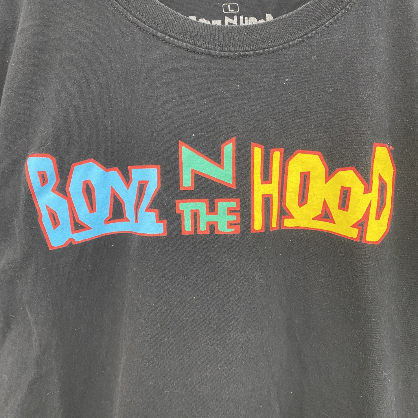 古着 used　半袖プリントTシャツ　ボーイズンザフッド　アイスキューブ　黒　ブラック　クルーネック　レトロデザイン　Lサイズ