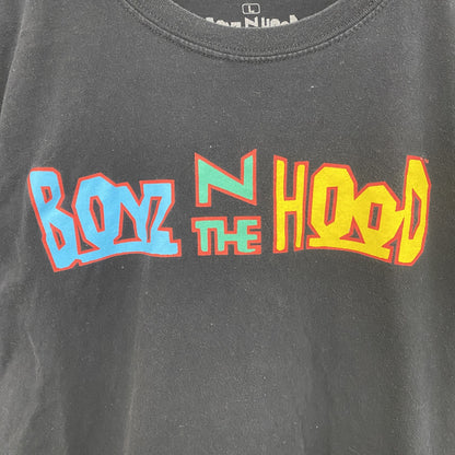 古着 used　半袖プリントTシャツ　ボーイズンザフッド　アイスキューブ　黒　ブラック　クルーネック　レトロデザイン　Lサイズ
