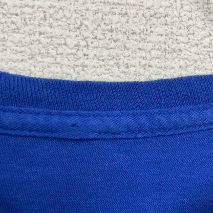 古着 used　半袖アニメプリントTシャツ　NARUTO　少年ジャンプ　うずまきナルト　ラーメン一楽　青　クルーネック　XLサイズ