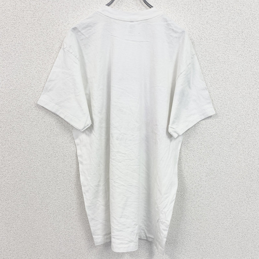 古着 used　Anvil　アンビル　半袖プリントTシャツ　ヴィンテージ　クルーネック　シングルステッチ　白　XLサイズ