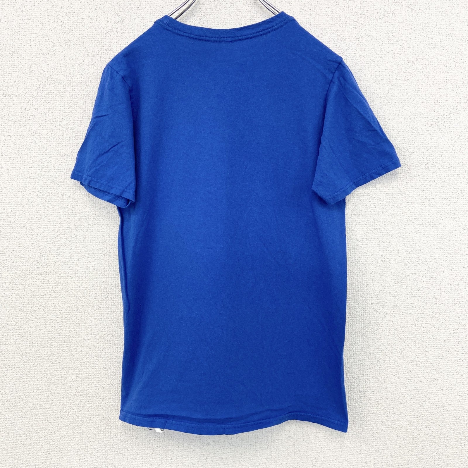 古着 used　半袖アニメプリントTシャツ　NARUTO　少年ジャンプ　うずまきナルト　ラーメン一楽　青　クルーネック　XLサイズ
