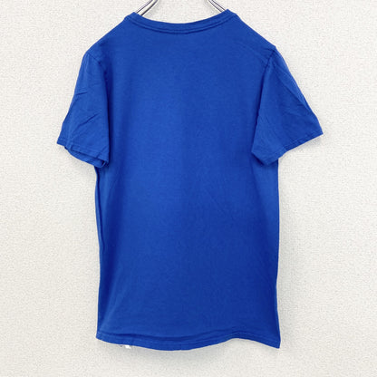 古着 used　半袖アニメプリントTシャツ　NARUTO　少年ジャンプ　うずまきナルト　ラーメン一楽　青　クルーネック　XLサイズ