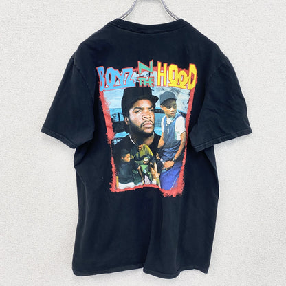 古着 used　半袖プリントTシャツ　ボーイズンザフッド　アイスキューブ　黒　ブラック　クルーネック　レトロデザイン　Lサイズ