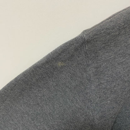 古着 used　ellesse エレッセ　長袖ワンポイントロゴスウェット　トレーナー　レトロデザイン　ダークグレー　Lサイズ