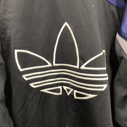 90s　adidas　アディダス　トラックジャケット/ジャージ　ヴィンテージ　黒　ブラック　Mサイズ　
