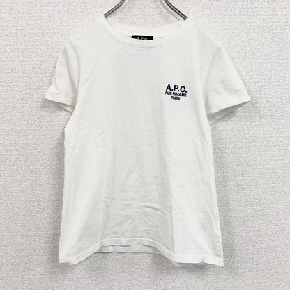 A.P.C.　アーペーセー　半袖プリントTシャツ　Rue Madame　白　ホワイト　Sサイズ
